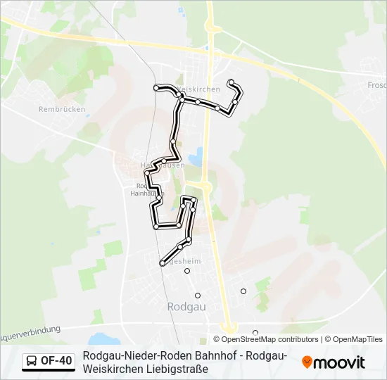 OF-40 Bus Line Map
