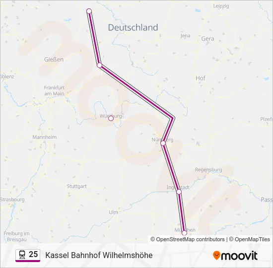 25 Train Line Map