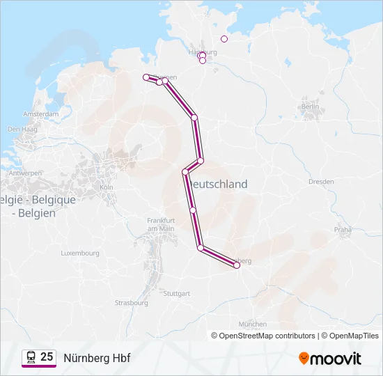25 Train Line Map