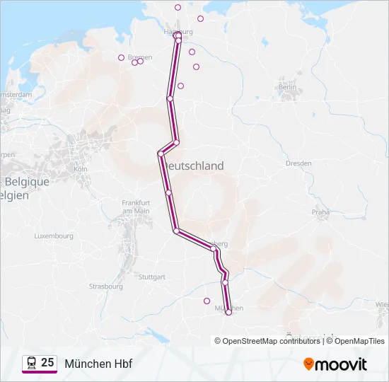 25 Train Line Map