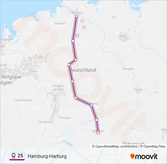 25 Train Line Map