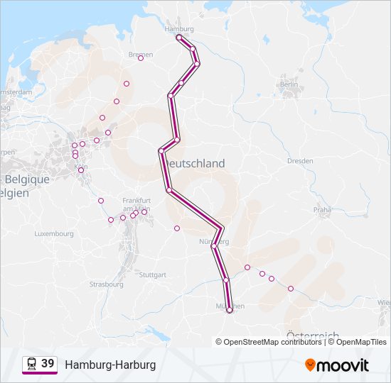 39 Train Line Map