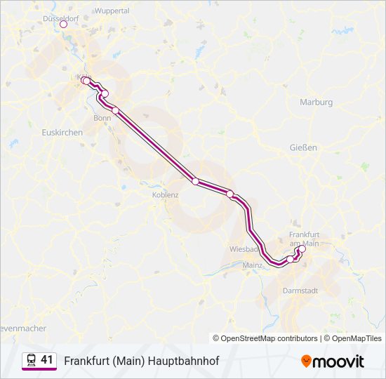 41 Train Line Map