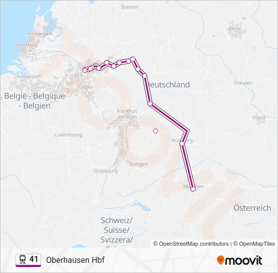 41 Train Line Map