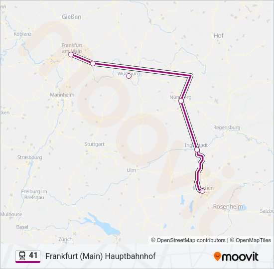 41 Train Line Map
