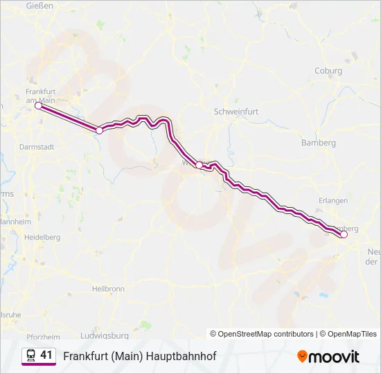 41 Train Line Map