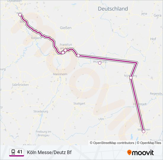 41 Train Line Map
