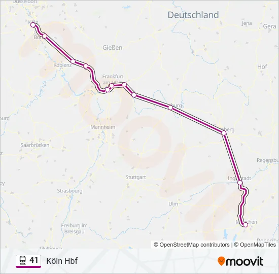 41 Train Line Map