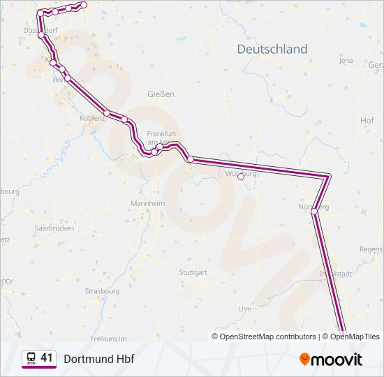 41 Train Line Map
