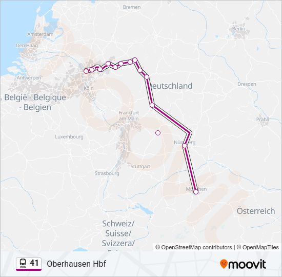 41 Train Line Map