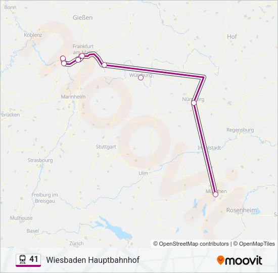 41 Train Line Map