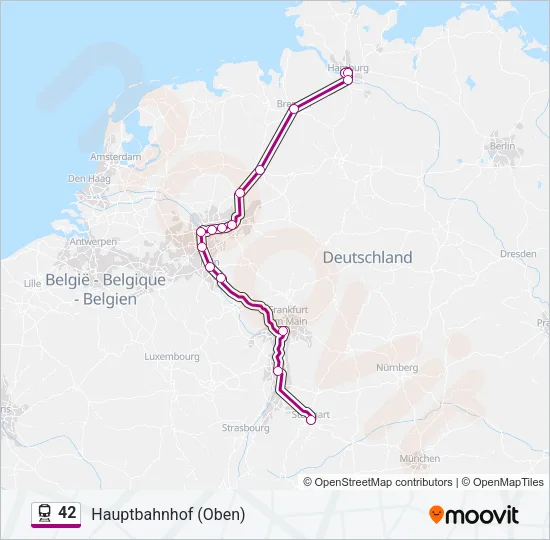 42 Train Line Map