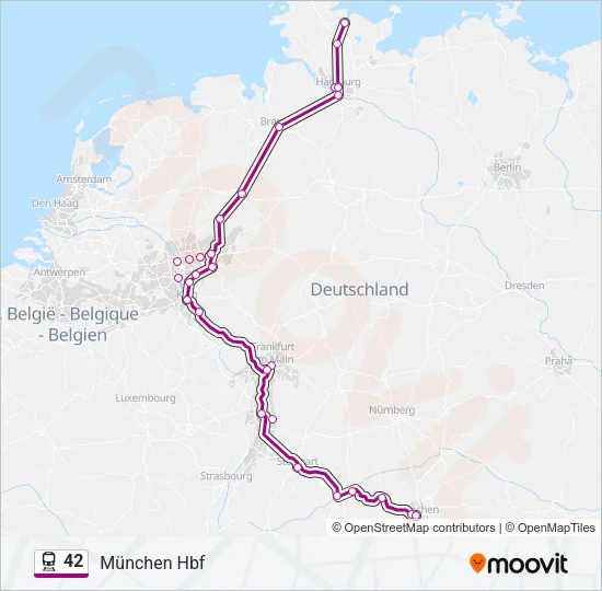 42 Train Line Map