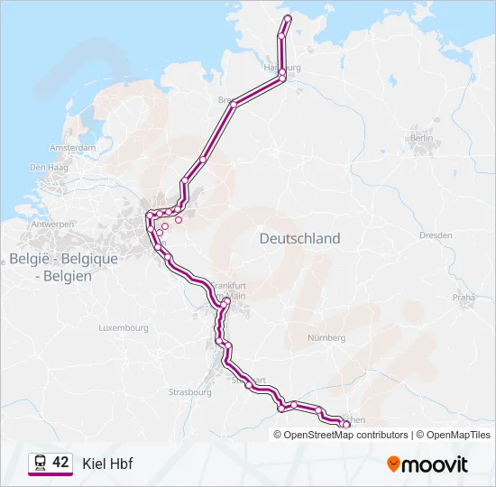 42 Train Line Map