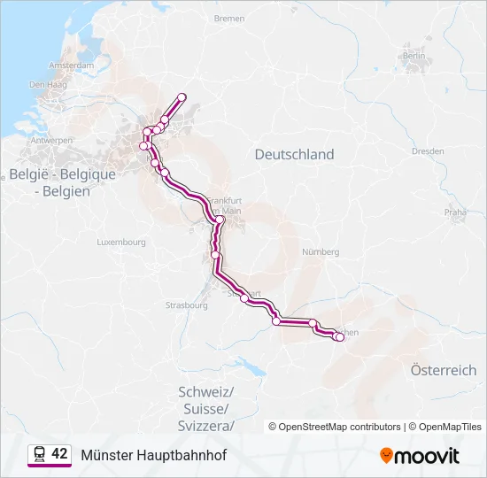 42 Train Line Map