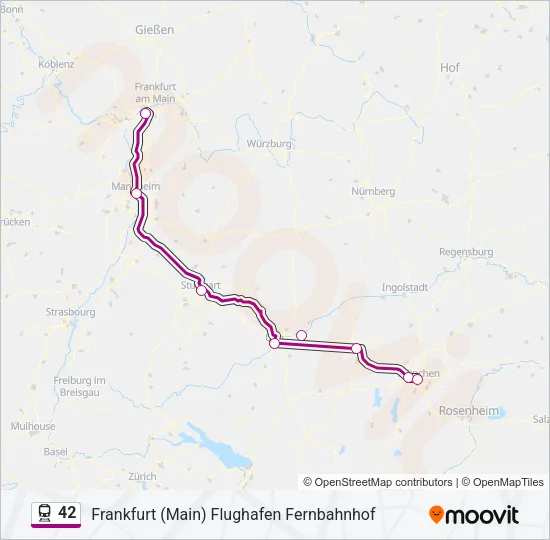 42 Train Line Map