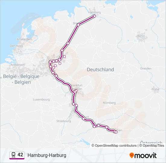 42 Train Line Map