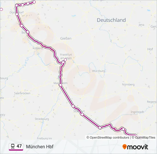 47 Train Line Map