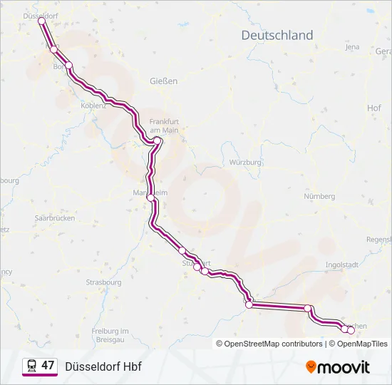 47 Train Line Map