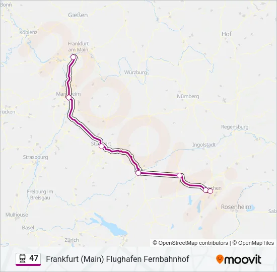 47 Train Line Map