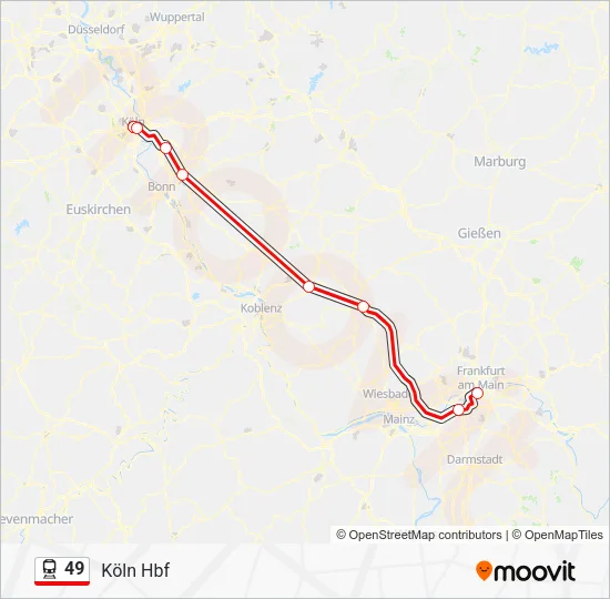 49 Train Line Map