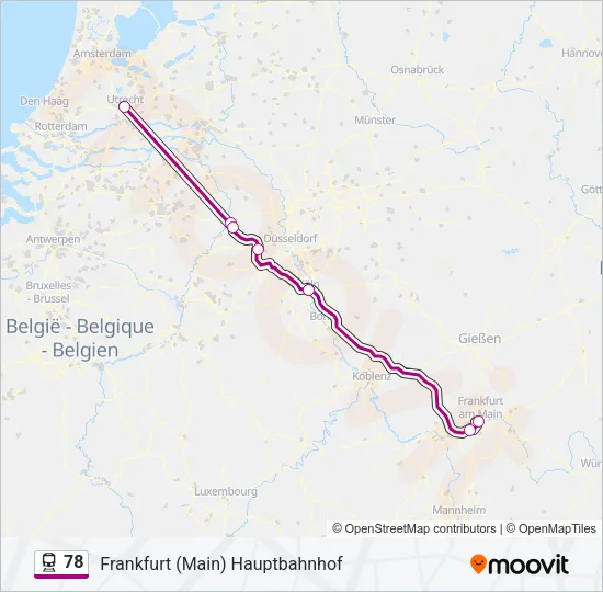 78 Train Line Map
