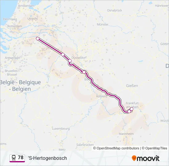 78 Train Line Map