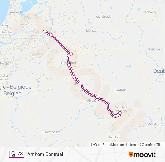 78 Train Line Map