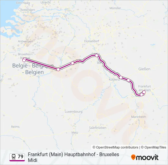 79 Train Line Map