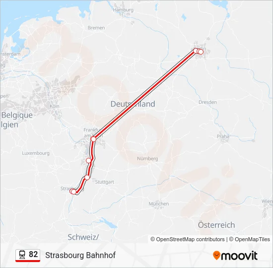 82 Train Line Map