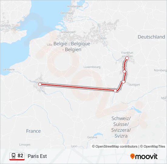 82 Train Line Map