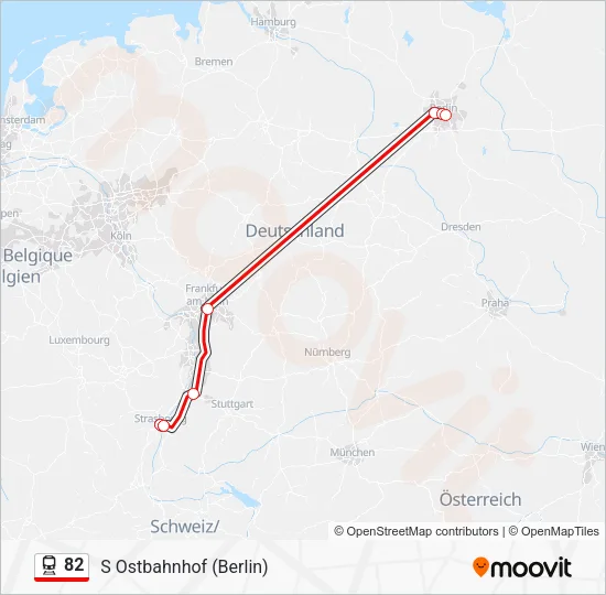 82 Train Line Map