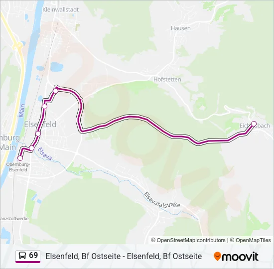 69 Bus Line Map