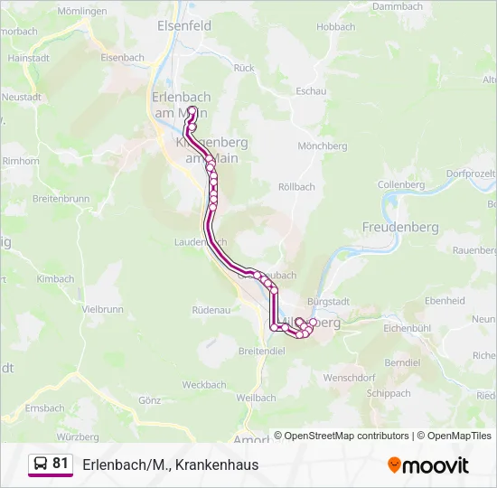 81 Bus Line Map