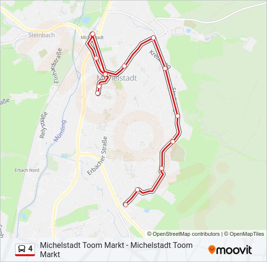 4 Bus Line Map