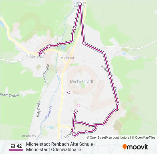 42 Bus Line Map