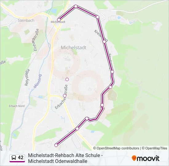 42 Bus Line Map