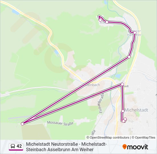 42 Bus Line Map