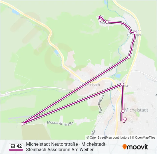 42 Bus Line Map