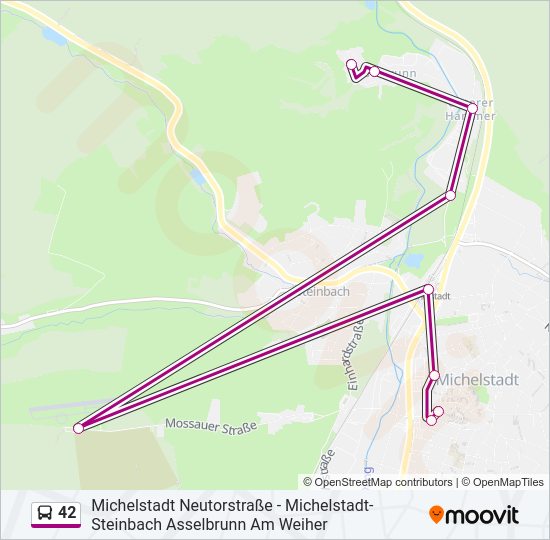 42 Bus Line Map