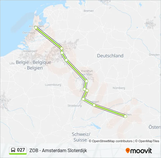 027 Bus Line Map