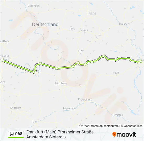 068 Bus Line Map