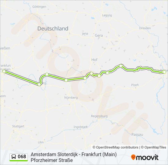 068 Bus Line Map