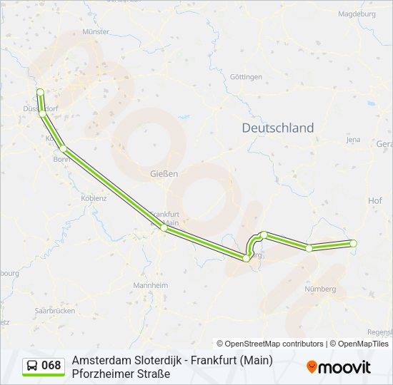 068 Bus Line Map