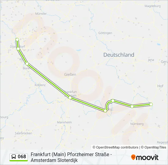 068 Bus Line Map