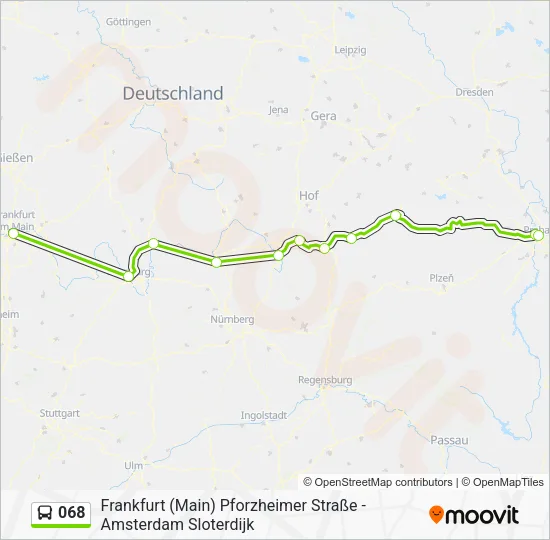 068 Bus Line Map