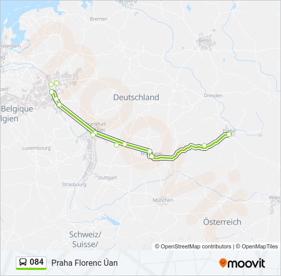 084 Bus Line Map