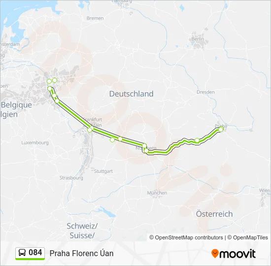 084 Bus Line Map