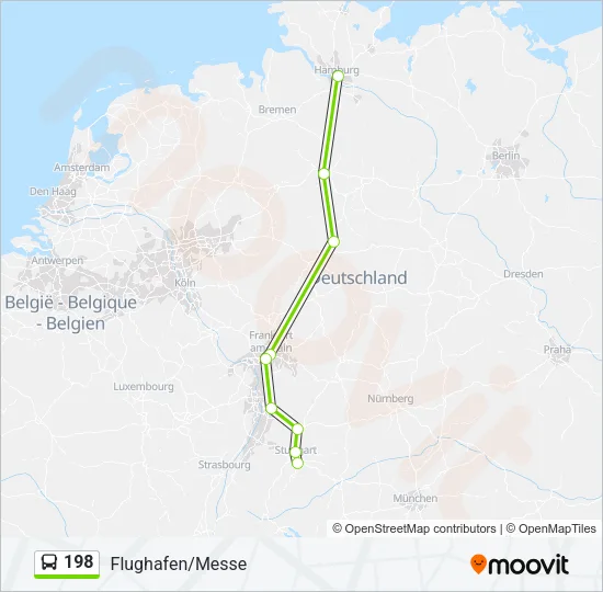 198 Bus Line Map