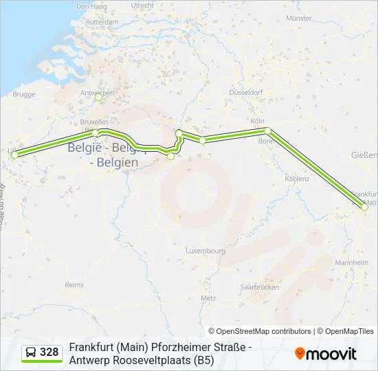 328 Bus Line Map